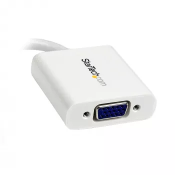 StarTech.com Mini DisplayPort auf VGA Adapter - Aktiver Mini DP auf VGA Konverter - 1080p Video - mDP oder Thunderbolt 1/2 Mac/PC zu VGA Monitor/Projektor/Display - mDP 1.2 auf VGA Dongle - Weiß