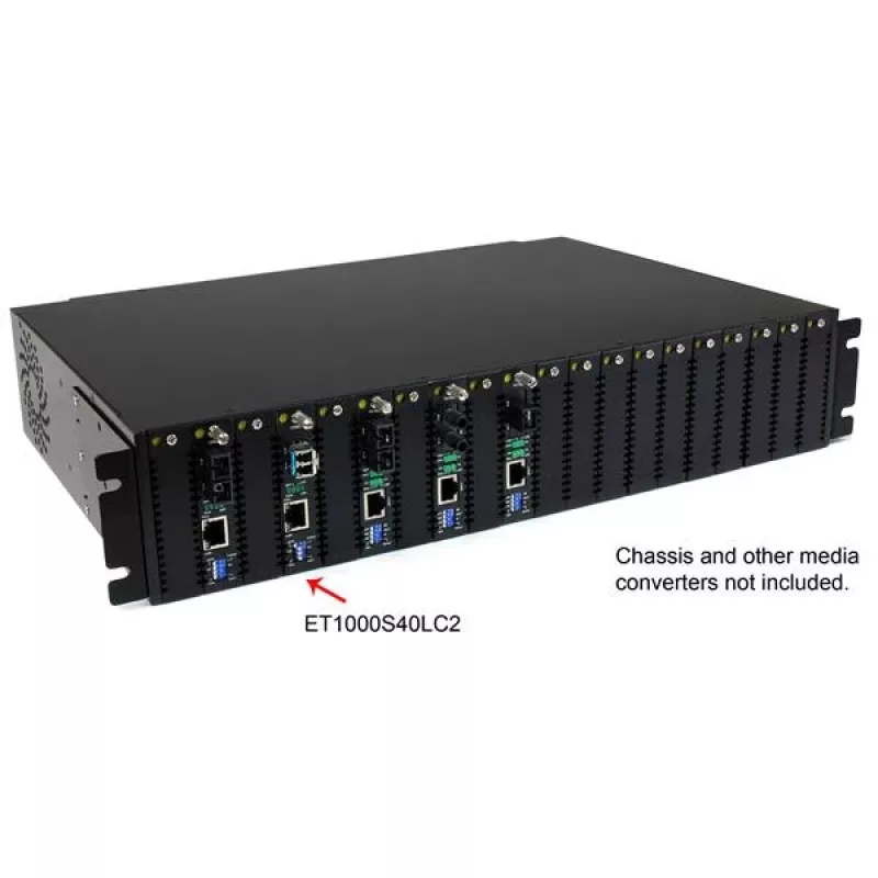 StarTech.com 1000 Mbps Gigabit Einmoden-Faser-Medienkonverter LC 40 km