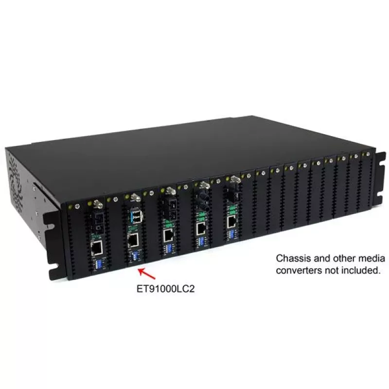 StarTech.com Glasfaser-Medienkonverter Gigabit 1000Mbps MM Faser LC 550m