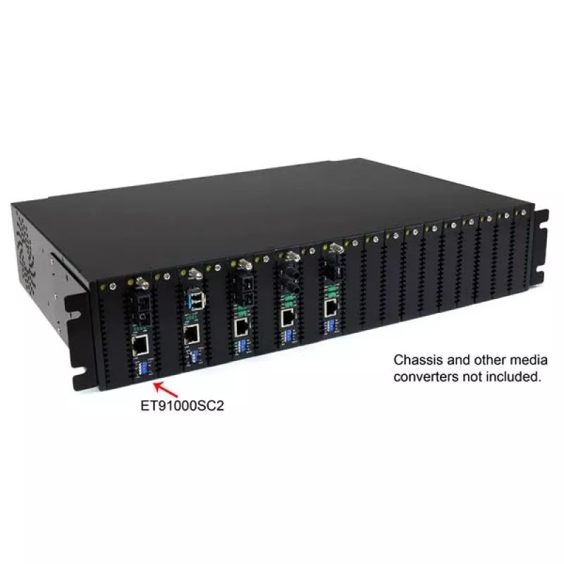 StarTech.com Gigabit Ethernet Multimode Glasfaser-Medienkonverter SC 550m - 1000 Mbit/s