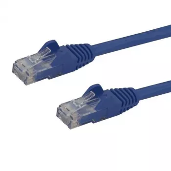 StarTech.com 15m CAT6 Ethernet-Kabel - Blau CAT 6 Gigabit Ethernet-Kabel - 250MHz 100W PoE RJ45 UTP Netzwerk-/Patchkabel mit Knickschutz und Zugentlastung, einzeln geprüft