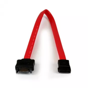 StarTech.com 0,3 m SATA-Verlängerungskabel, 0,3 m, SATA III, SATA 7-polig, SATA 7-polig, Stecker/Buchse, Schwarz, Rot