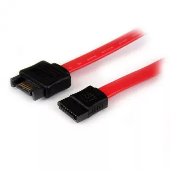 StarTech.com 0,3 m SATA-Verlängerungskabel, 0,3 m, SATA III, SATA 7-polig, SATA 7-polig, Stecker/Buchse, Schwarz, Rot