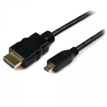 StarTech.com 1m Micro HDMI auf HDMI Kabel mit Ethernet - 4K 30Hz Video - Robustes High Speed Micro HDMI Typ-D auf HDMI 1.4 Adapterkabel / Konverterkabel - UHD HDMI Monitore/Fernseher/Displays - M/M