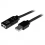 StarTech.com 15m USB 2.0 Active Extension Kabel - M/F, 15 m, USB A, USB A, USB 2.0, Male/Female, Schwarz