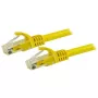 StarTech.com 15m CAT6 Ethernet-Kabel – Gelb, CAT 6 Gigabit Ethernet Draht – 250 MHz 100W PoE RJ45 UTP Netzwerk-/Patchkabel, rastnasenfrei mit Zugentlastung, einzeln getestet