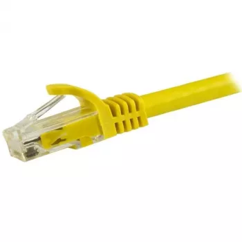 StarTech.com 15m CAT6 Ethernet-Kabel – Gelb, CAT 6 Gigabit Ethernet Draht – 250 MHz 100W PoE RJ45 UTP Netzwerk-/Patchkabel, rastnasenfrei mit Zugentlastung, einzeln getestet