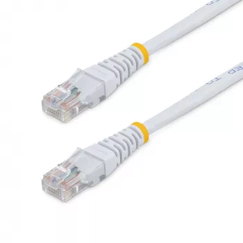 StarTech.com 15m Cat5e Weiß geformt RJ45 UTP Cat 5e Patchkabel - 15 m Patchkabel