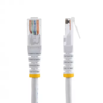 StarTech.com 15m Cat5e Weiß geformt RJ45 UTP Cat 5e Patchkabel - 15 m Patchkabel
