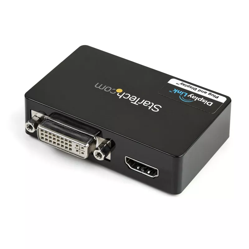 StarTech.com USB 3.0 auf HDMI / DVI Adapter - 2048 x 1152, 3.2 Gen 1 (3.1 Gen 1), USB Typ-B, DVI-Ausgang, HDMI-Ausgang, 2048 x 1152 Pixel