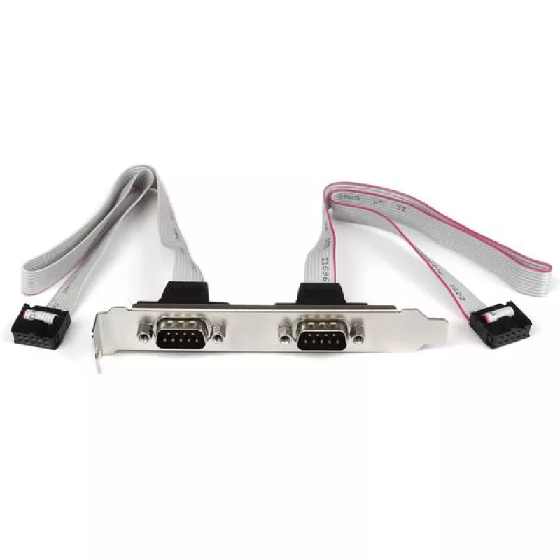 StarTech.com 2-Port 16 Zoll DB9 Serieller Portblech zu 10-Pin-Header