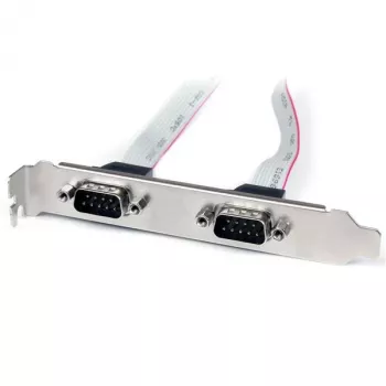 StarTech.com 2-Port 16 Zoll DB9 Serieller Portblech zu 10-Pin-Header