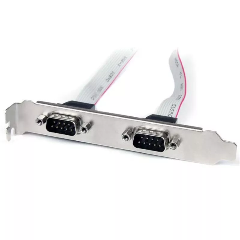 StarTech.com 2-Port 16 Zoll DB9 Serieller Portblech zu 10-Pin-Header
