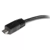StarTech.com 15 cm Micro-USB auf Mini-USB Adapter Kabel M/W, 0,15 m, Mini-USB B, Micro-USB A, Stecker/Buchse, Schwarz