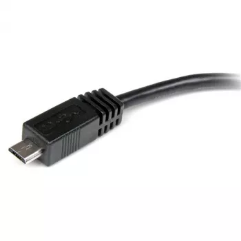 StarTech.com 15 cm Micro-USB auf Mini-USB Adapter Kabel M/W, 0,15 m, Mini-USB B, Micro-USB A, Stecker/Buchse, Schwarz