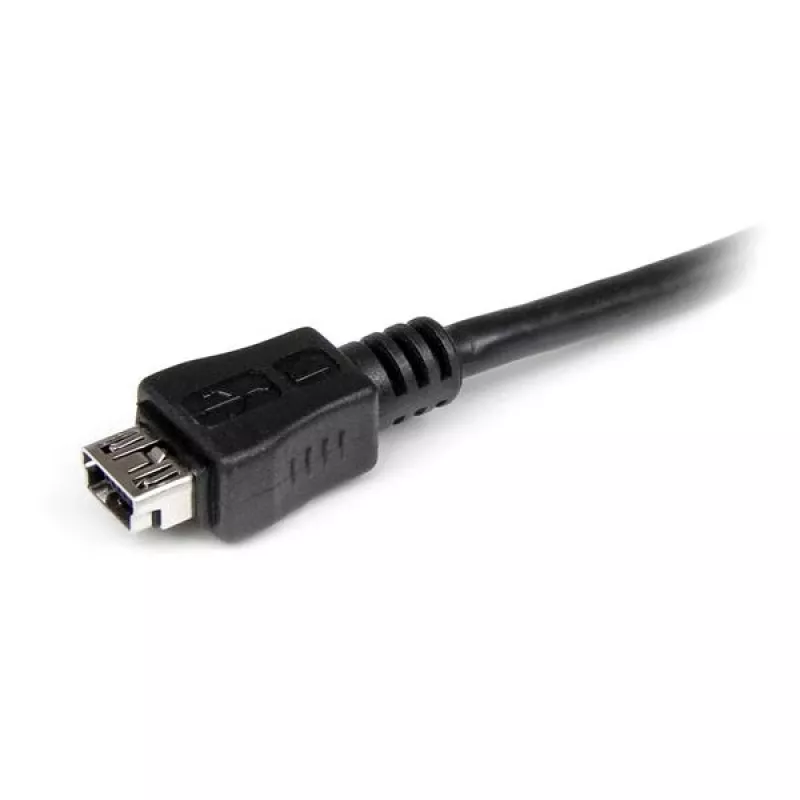 StarTech.com 15 cm Micro-USB auf Mini-USB Adapter Kabel M/W, 0,15 m, Mini-USB B, Micro-USB A, Stecker/Buchse, Schwarz