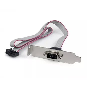 StarTech.com 1 Port 16 Zoll DB9 Serieller-Anschlussblende auf 10-Pin-Header – Low Profile
