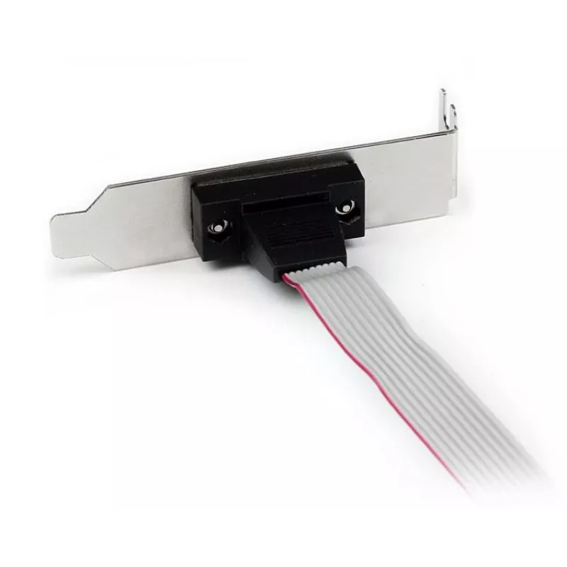 StarTech.com 1 Port 16 Zoll DB9 Serieller-Anschlussblende auf 10-Pin-Header – Low Profile