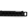 StarTech.com 24 Port 0.5U Cat5e Patch Panel – RJ45 Ethernet Rackmount Cat 5e 110 Patch Panel