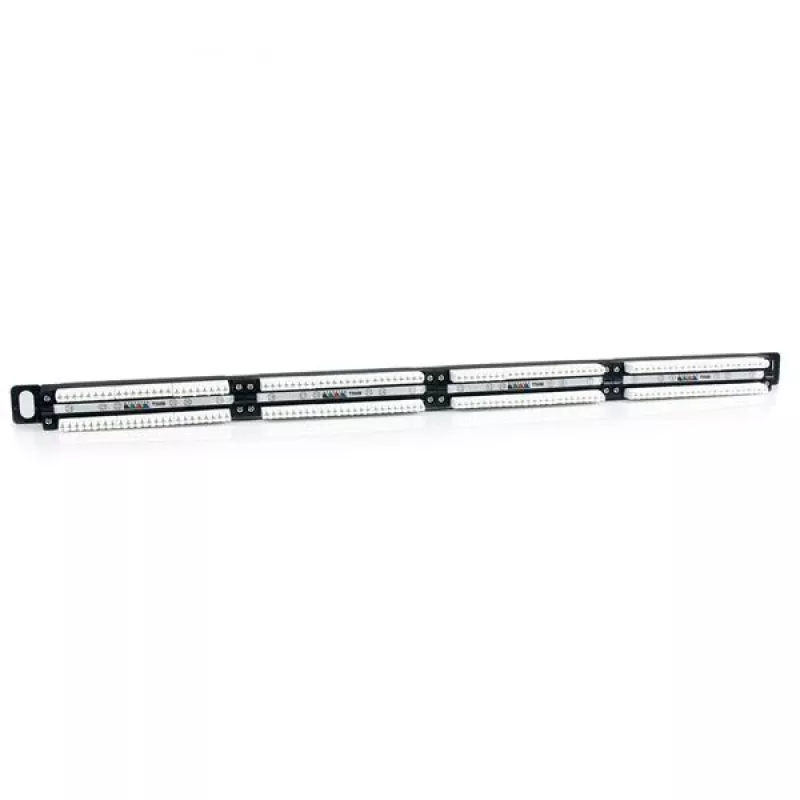 StarTech.com 24 Port 0.5U Cat5e Patch Panel – RJ45 Ethernet Rackmount Cat 5e 110 Patch Panel
