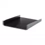 StarTech.com 2U Server-Rack-Einlegeboden – Universeller auskragender Rack-Montageboden für 19-Zoll-Netzwerkausrüstungs-Rack und -Schrank – Hochbelastbarer Stahl – Tragfähigkeit 22,6 kg – 22 Zoll tiefes Tablett, Schwarz