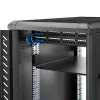 StarTech.com 2U Server-Rack-Einlegeboden – Universeller auskragender Rack-Montageboden für 19-Zoll-Netzwerkausrüstungs-Rack und -Schrank – Hochbelastbarer Stahl – Tragfähigkeit 22,6 kg – 22 Zoll tiefes Tablett, Schwarz