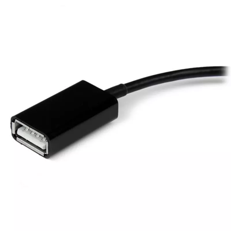 StarTech.com USB OTG-Adapterkabel für Samsung Galaxy Tab, 0,1524 m, Samsung 30p, USB A, Schwarz, Stecker, Buchse