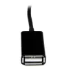 StarTech.com USB OTG-Adapterkabel für Samsung Galaxy Tab, 0,1524 m, Samsung 30p, USB A, Schwarz, Stecker, Buchse