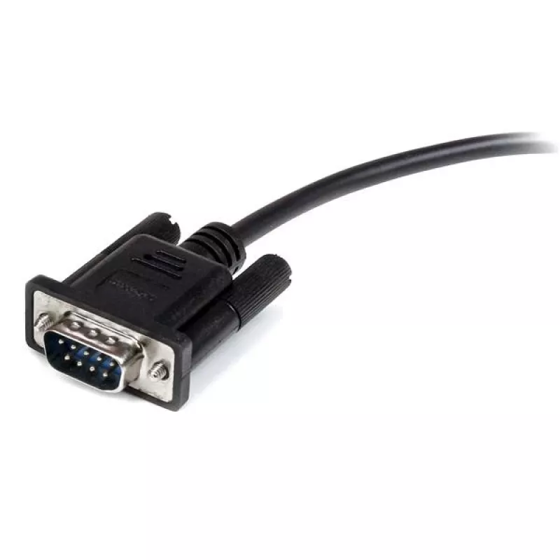 StarTech.com 1m Schwarz gerade Through DB9 RS232 Serielles Kabel - M/F