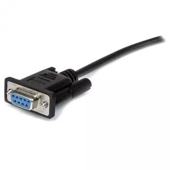StarTech.com 3m Schwarzes DB9 RS232 Serielles Verlängerungskabel, gerade through - M/F