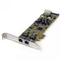 StarTech.com Dual-Port PCI Express Gigabit Ethernet PCIe Netzwerkkartenadapter – PoE/PSE
