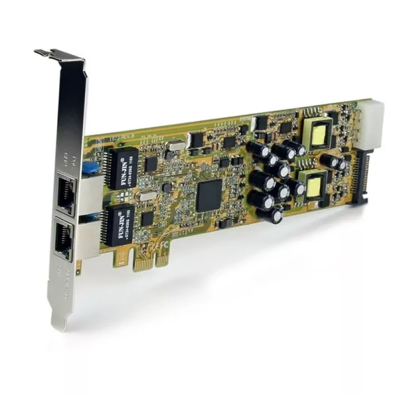 StarTech.com Dual-Port PCI Express Gigabit Ethernet PCIe Netzwerkkartenadapter – PoE/PSE