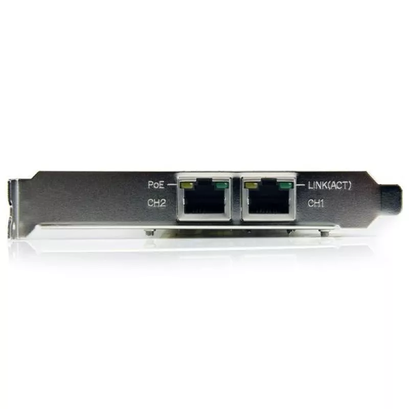 StarTech.com Dual-Port PCI Express Gigabit Ethernet PCIe Netzwerkkartenadapter – PoE/PSE