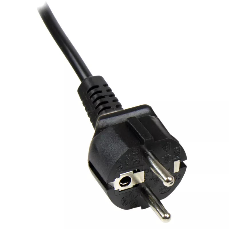 StarTech.com 2m Laptop-Netzkabel, EU Schuko auf C5, 2,5 A 250 V, 18AWG, Notebook-/Laptop-Ersatzkabel, Netzteilkabel, Ladegerätkabel, Kleeblatt-/Mickey-Maus-Netzkabel