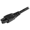 StarTech.com 2m Laptop-Netzkabel, EU Schuko auf C5, 2,5 A 250 V, 18AWG, Notebook-/Laptop-Ersatzkabel, Netzteilkabel, Ladegerätkabel, Kleeblatt-/Mickey-Maus-Netzkabel