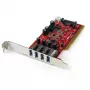 StarTech.com 4-Port PCI USB 3.0 Adapterkarte mit SATA/SP4-Stromanschluss