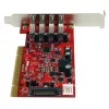 StarTech.com 4-Port PCI USB 3.0 Adapterkarte mit SATA/SP4-Stromanschluss
