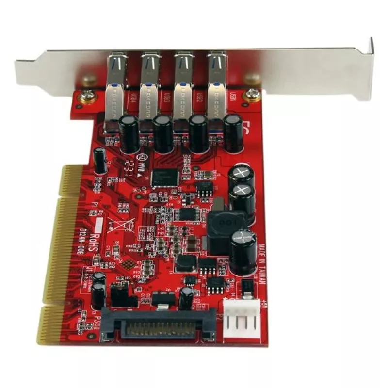 StarTech.com 4-Port PCI USB 3.0 Adapterkarte mit SATA/SP4-Stromanschluss