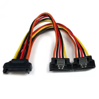 StarTech.com 15 cm Latching SATA Power Y-Splitter-Kabeladapter – Stecker/Buchse