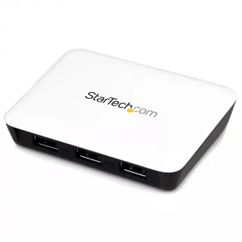 StarTech.com USB 3.0 zu Gigabit Ethernet NIC Netzwerkadapter mit 3-Port-Hub - Weiß