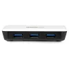 StarTech.com USB 3.0 zu Gigabit Ethernet NIC Netzwerkadapter mit 3-Port-Hub - Weiß