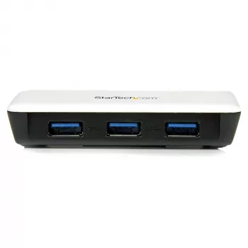 StarTech.com USB 3.0 zu Gigabit Ethernet NIC Netzwerkadapter mit 3-Port-Hub - Weiß