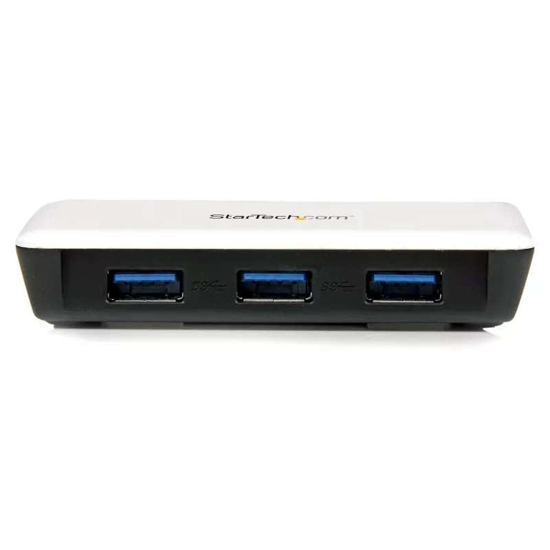 StarTech.com USB 3.0 zu Gigabit Ethernet NIC Netzwerkadapter mit 3-Port-Hub - Weiß