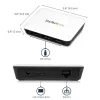 StarTech.com USB 3.0 zu Gigabit Ethernet NIC Netzwerkadapter mit 3-Port-Hub - Weiß