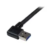 StarTech.com 1m Schwarz SuperSpeed USB 3.0 Kabel - Rechtwinkliger A auf B - M/M
