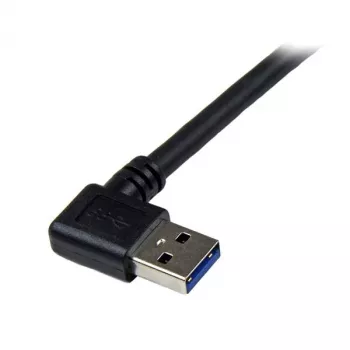 StarTech.com 1m Schwarz SuperSpeed USB 3.0 Kabel - Rechtwinkliger A auf B - M/M