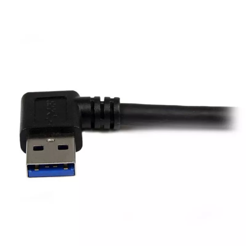 StarTech.com 1m Schwarz SuperSpeed USB 3.0 Kabel - Rechtwinkliger A auf B - M/M