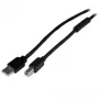 StarTech.com 20 m aktives USB-2.0-A-auf-B-Kabel, langes USB-Kabel, USB-Druckerkabel, 1x USB A (M), 1x USB B (M), Schwarz