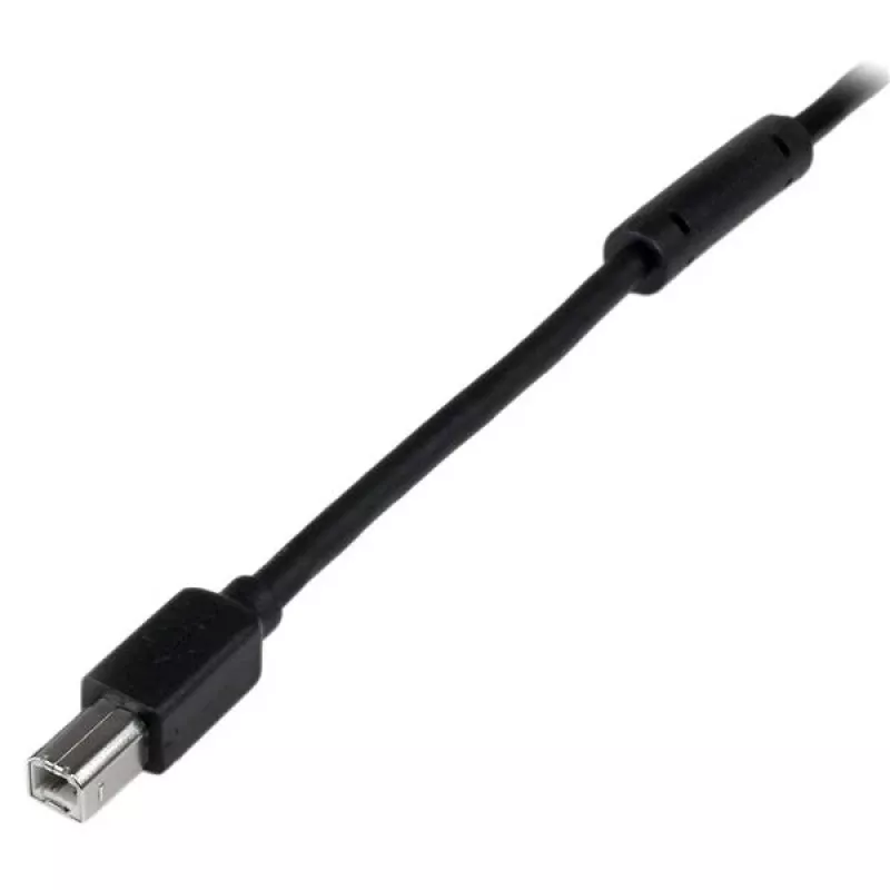 StarTech.com 20 m aktives USB-2.0-A-auf-B-Kabel, langes USB-Kabel, USB-Druckerkabel, 1x USB A (M), 1x USB B (M), Schwarz