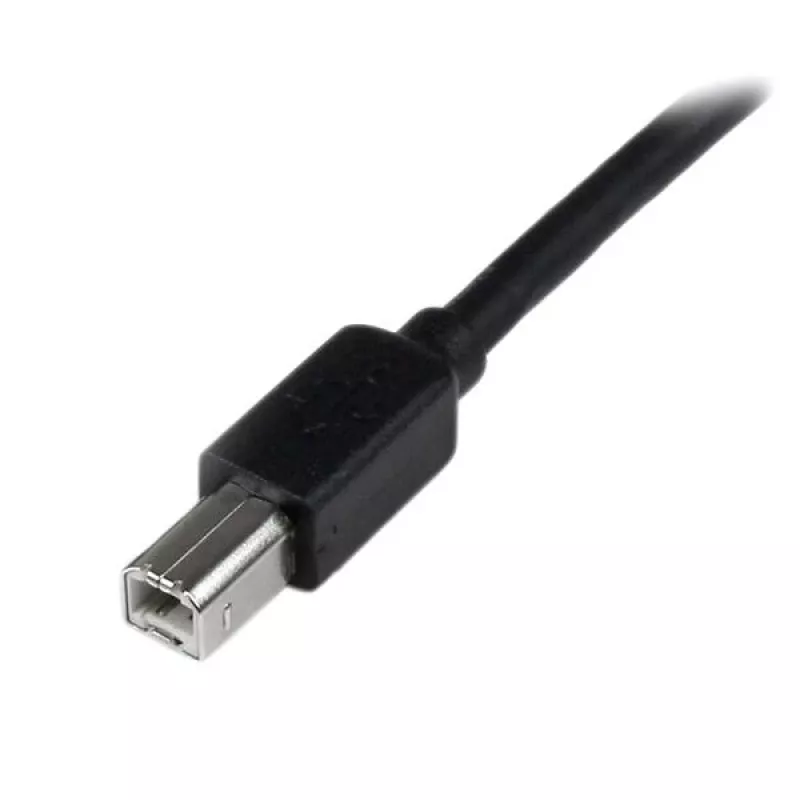 StarTech.com 20 m aktives USB-2.0-A-auf-B-Kabel, langes USB-Kabel, USB-Druckerkabel, 1x USB A (M), 1x USB B (M), Schwarz